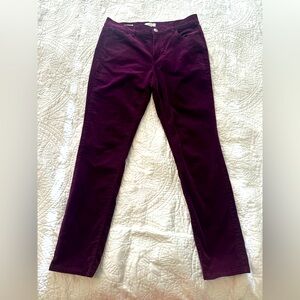 Loft skinny corduroy pants. Size 8